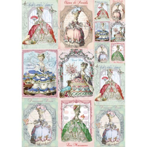 CALAMBOUR DECOUPAGE PAPER 48/33 CM - DGR 258