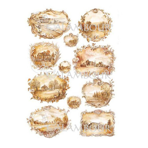 CALAMBOUR DECOUPAGE PAPER 48/33 CM - PAU 15
