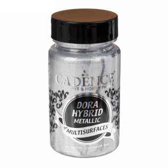 CADENCE АКРИЛНА БОЯ МЕТАЛИК DORA HYBRID 90 МЛ. - SILVER 7132