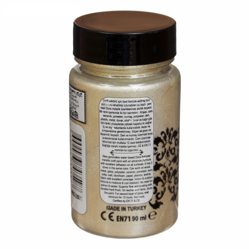 CADENCE ACRYLIC PAINT METALLIC DORA HYBRID 90 ML - PLATINUM 7137