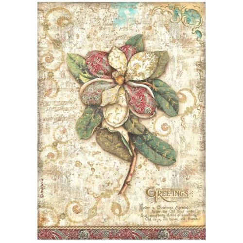 STAMPERIA CHRISTMAS DECOUPAGE RICE PAPER A4 - DFSA4794
