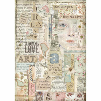 STAMPERIA DECOUPAGE RICE PAPER A4 - DFSA4438
