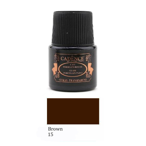 CADENCE ВИТРАЖНА БОЯ 45 МЛ - BROWN 15