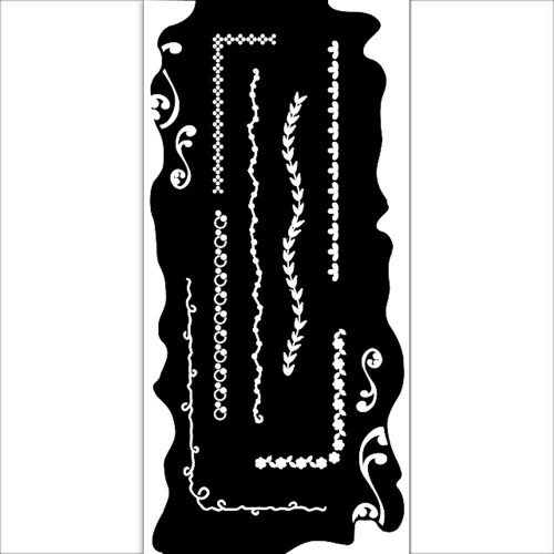 STAMPERIA MEDIA STENCIL - STENCIL 12 X 25 CM - KSTDL79