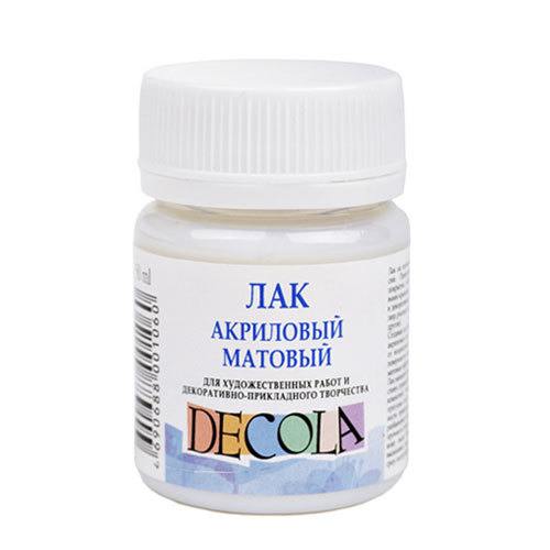 DECOLA MATTE TRANSPARENT ACRYLIC-BASED VARNISH 50 ML