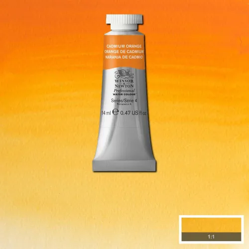 W&N АКВАРЕЛНА БОЯ PROFESSIONAL 14 МЛ - CADMIUM ORANGE