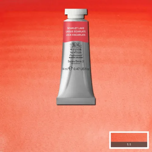 W&N WATERCOLOUR PAINT PROFESSIONAL 14 ML - SCARLET LAKE