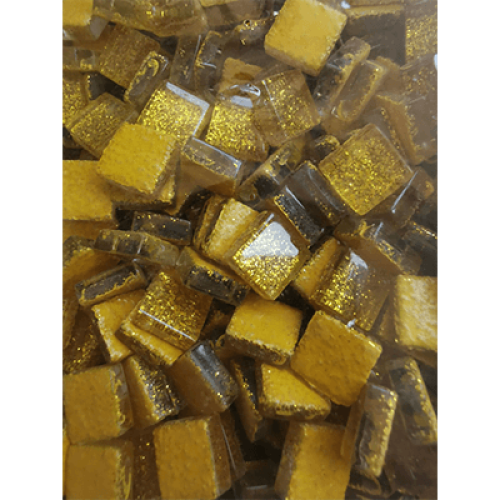 MOSAIKSTEIN МОЗАЙКА 10Х10Х4 ММ 1 КГ. S83-10B - ГЛИТЕР ЗЛАТО