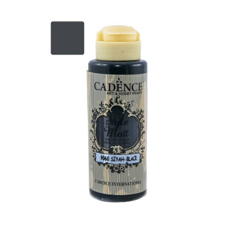 CADENCE АКРИЛНА БОЯ STYLE MATT 120 МЛ. - BLACK 9060