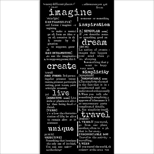STAMPERIA SECRET DIARY TEMPLATE 12 X 25 CM - KSTDL91