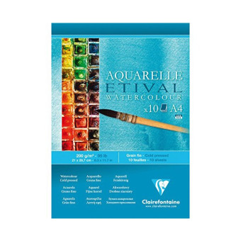 CLAIREFONTAINE СКИЦНИК AQUARELLE 21/29.7, 200 ГР., 10 Л.