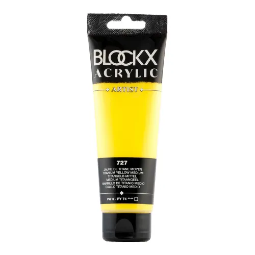 BLOCKX АКРИЛНА БОЯ MEDIUM TITANIUM YELLOW 120ML 60727BXC