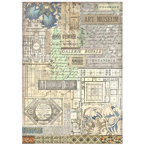 STAMPERIA ART OF TRAVELLING ХАРТИЯ SELECTION 6БР А4 DFSA4XTV