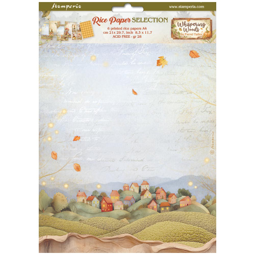 STAMPERIA WHISPERING WOODS PAPER SELECTION 6PCS A4 DFSA4XWW