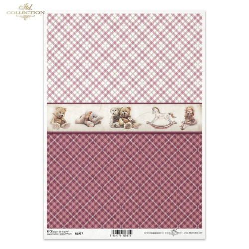 ITD COLLECTION DECOUPAGE RICE PAPER A4 - R1957
