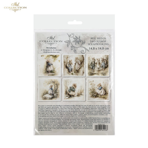 ITD COLLECTION MINI RICE PAPER К-КТ 6БР 14.8X14.8CM - RSM232