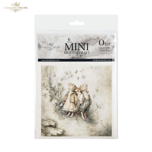 ITD COLLECTION MINI RICE PAPER К-КТ 6БР 14.8X14.8CM - RSM236