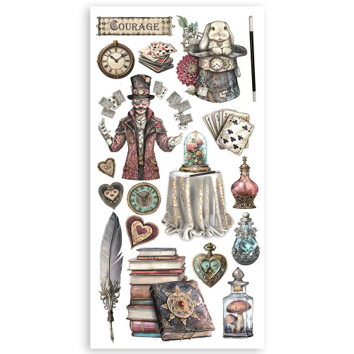 STAMPERIA MASTER OF MAGIC PAPER CUT-OUTS DOUBLE FACE-SBBCT09