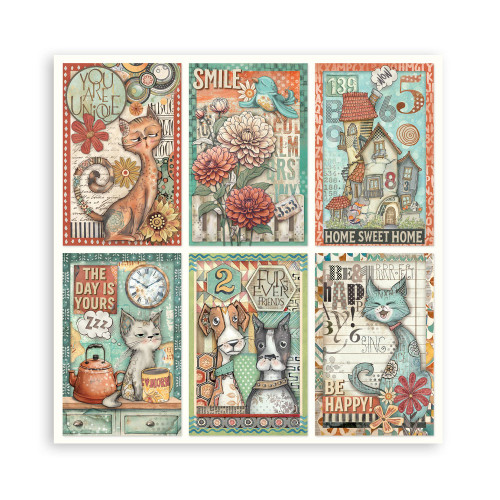 STAMPERIA FURRY FRIENDS БЛОКЧЕ 30,5/30,5 СМ -SBBL176