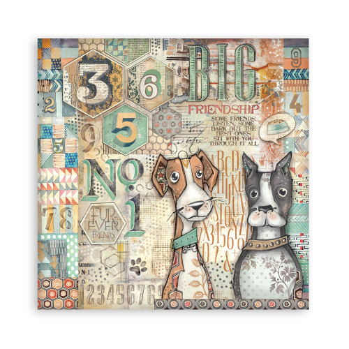 STAMPERIA FURRY FRIENDS БЛОКЧЕ 30,5/30,5 СМ -SBBL176