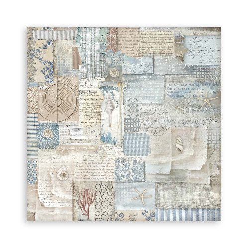 STAMPERIA SILENT SEA BLOCK OF PAPER 20.3/20.3 CM-SBBS126