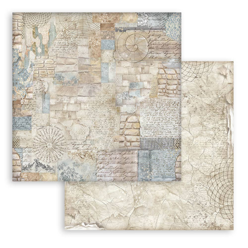 STAMPERIA SILENT SEA BLOCK OF PAPER 20.3/20.3 CM-SBBS126