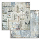STAMPERIA SILENT SEA BLOCK OF PAPER 20.3/20.3 CM-SBBS126