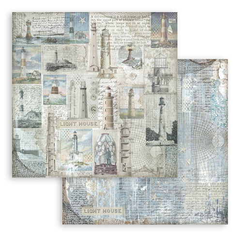 STAMPERIA SILENT SEA BLOCK OF PAPER 20.3/20.3 CM-SBBS126