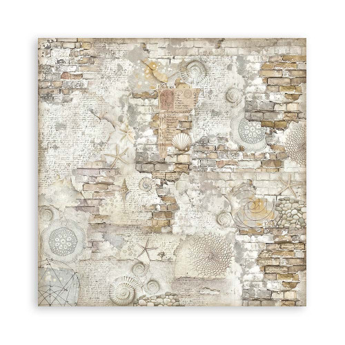 STAMPERIA SILENT SEA BLOCK OF PAPER 20.3/20.3 CM-SBBS126