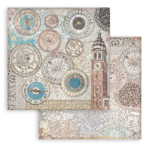 STAMPERIA VENICE BLOCK PAPER 20.3/20.3 CM-SBBS128