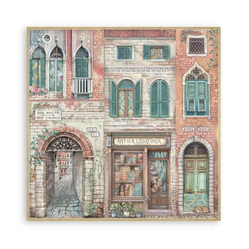 STAMPERIA VENICE BLOCK PAPER 20.3/20.3 CM-SBBS128