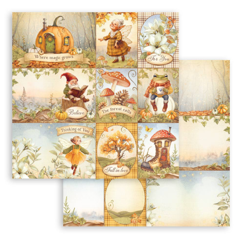 STAMPERIA WHISPERING WOODS БЛОКЧЕ ХАРТИЯ 20,3/20,3СМ-SBBS131