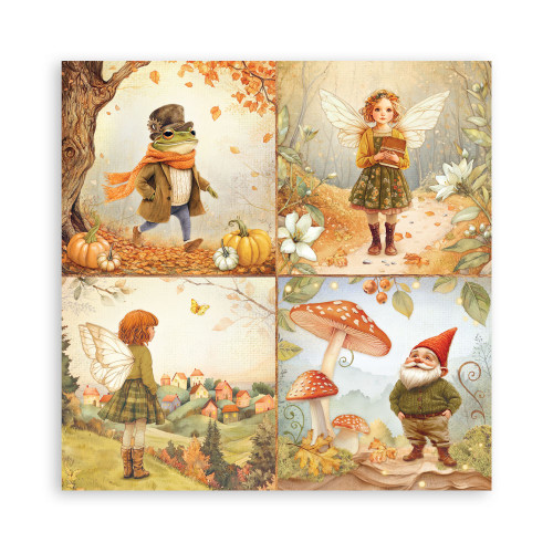 STAMPERIA WHISPERING WOODS БЛОКЧЕ ХАРТИЯ 20,3/20,3СМ-SBBS131