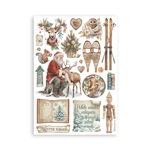 STAMPERIA THE OWL'S HOUSE WASHI PAD 8 SHEETS A5 - SBW23