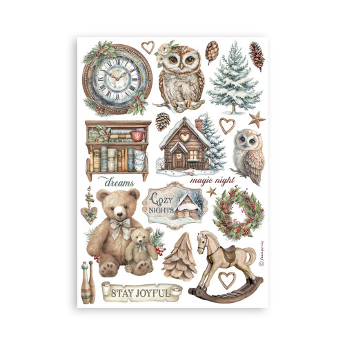 STAMPERIA THE OWL'S HOUSE WASHI PAD 8 SHEETS A5 - SBW23