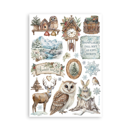 STAMPERIA THE OWL'S HOUSE WASHI PAD 8 SHEETS A5 - SBW23