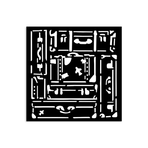STAMPERIA ART OF TRAVELLING ШАБЛОН 12 Х 12 СМ - KSTDS - 05