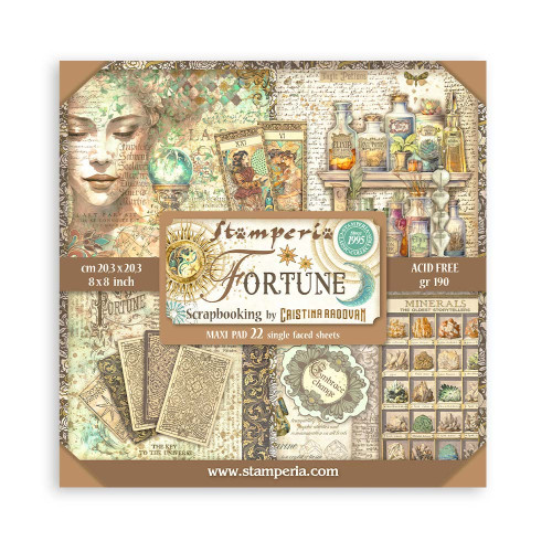 STAMPERIA FORTUNE БЛОКЧЕ 20,3/20,3 СМ -SBBSXB03