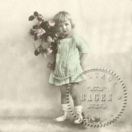 SAGEN VINTAGE NAPKINS FOR DECOUPAGE 33/33 CM - 2066