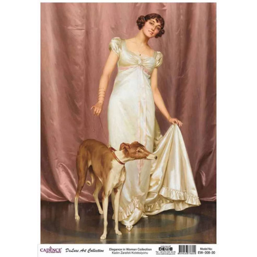 CADENCE DECOUPAGE RICE PAPER A3 - EW-008-30