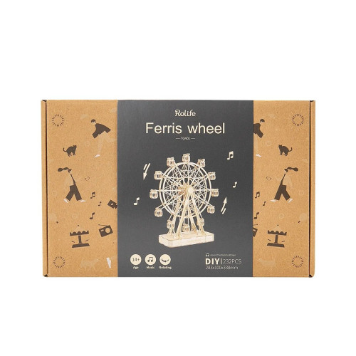 ROBOTIME 3D ДЪРВЕН ПЪЗЕЛ FERRIS WHEEL 232 ЧАСТИ TGN01