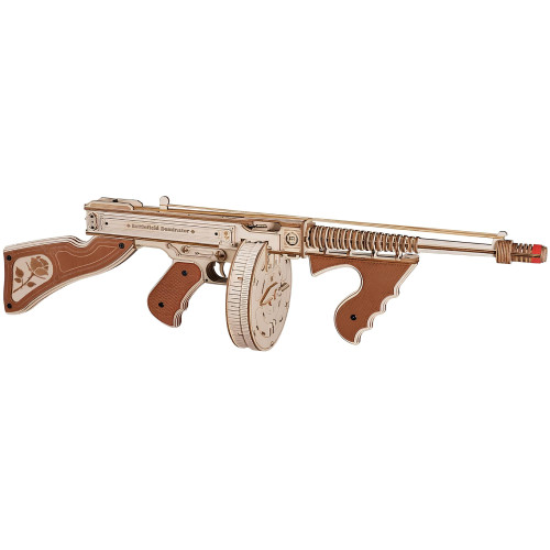 ROBOTIME 3D WOODEN PUZZLE SUBMACHINE GUN 275 PARTS LQB01