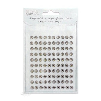 DP CRAFT SELF-ADHESIVE CRYSTALS 6 MM. 100 PCS. GRKR-014
