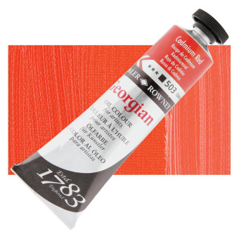 DALER ROWNEY OIL PAINT GEORGIAN 38 ML. - CADMIUM RED