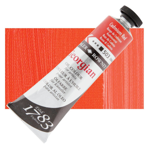 DALER ROWNEY OIL PAINT GEORGIAN 38 ML. - CADMIUM RED