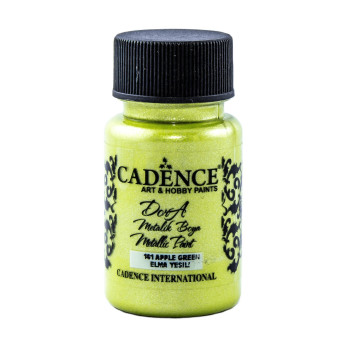 CADENCE ACRYLIC PAINT METALLIC DORA 50 ML. - APPLE GREEN 161