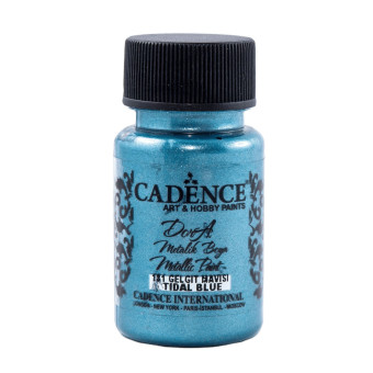 CADENCE ACRYLIC PAINT METALLIC DORA 50 ML. - TIDAL BLUE 181