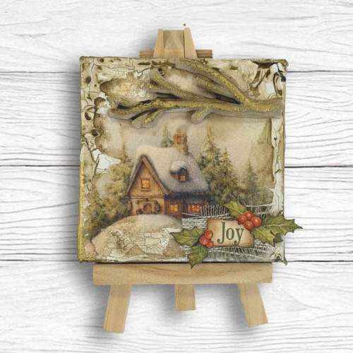 STAMPERIA SILENT NIGHT JUNK JOURNAL ФОКУС ТОЧКИ 8 ГРЪБЧЕТА И 8 СТРАНИЦИ С ИЗРЕЗКИ - SBJKS06