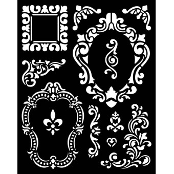 STAMPERIA MEDIA STENCIL - TEMPLATE 20 X 25 CM - KSTD092