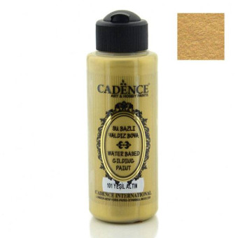 CADENCE ACRYLIC PAINT FOR GILDING 120 ML - GREEN GOLD 101